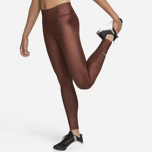 Nike Dri Fit One Mid-Rise Shine Leggings